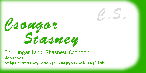 csongor stasney business card